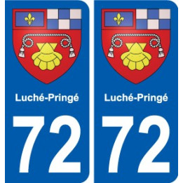 72 Champagne escudo de armas de la etiqueta engomada de la placa de pegatinas de la ciudad