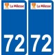 72 La Milesse wappen aufkleber typenschild aufkleber stadt