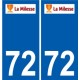 72 La Milesse wappen aufkleber typenschild aufkleber stadt