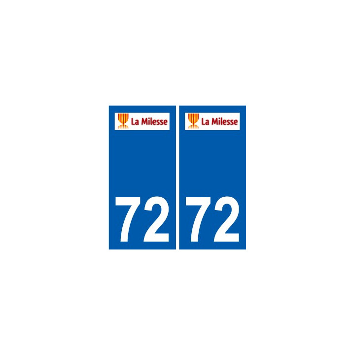 72 La Milesse wappen aufkleber typenschild aufkleber stadt