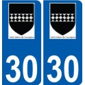 29 de Penmarch logotipo de la etiqueta engomada de la placa de pegatinas de la ciudad