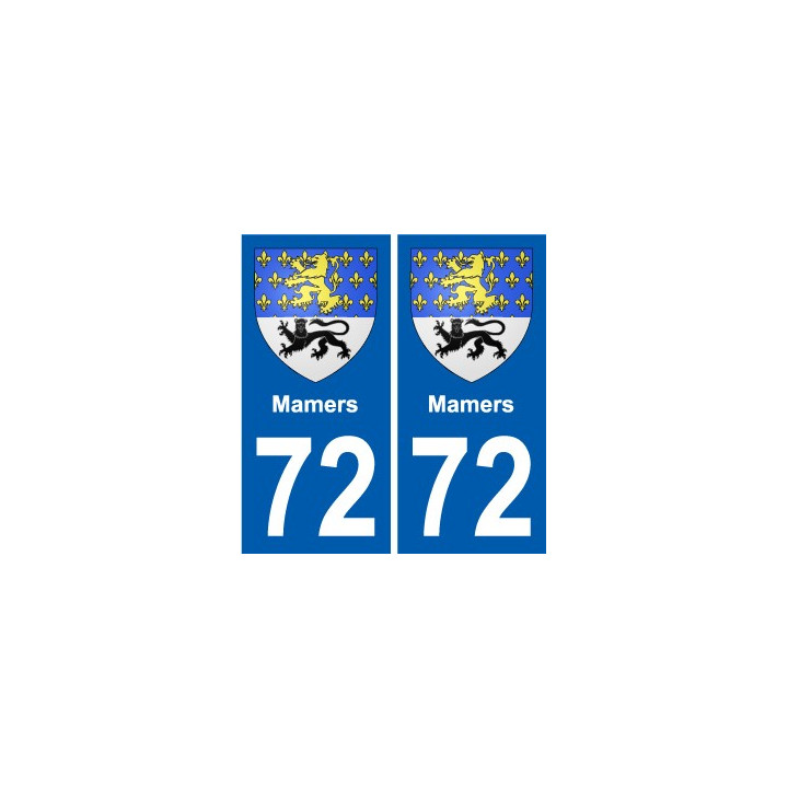 72 Mamers wappen aufkleber typenschild aufkleber stadt