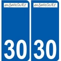 30 Penmarch logo autocollant plaque stickers ville