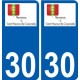 30 Penmarch logo autocollant plaque stickers ville