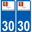 30 Penmarch logo autocollant plaque stickers ville