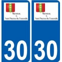 30 Penmarch logo autocollant plaque stickers ville