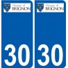 29 Penmarch logo adesivo piastra adesivi città