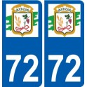 72 Marçon logo autocollant plaque stickers ville