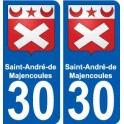 29 de Penmarch escudo de armas de la etiqueta engomada de la placa de pegatinas de la ciudad