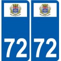 72 Saint-Georges-du-Bois logo autocollant plaque stickers ville