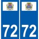 72 Saint-Georges-du-Bois stemma adesivo piastra adesivi città