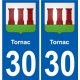 29 Penmarch stemma adesivo piastra adesivi città