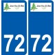 72 Saint-Ouen-en-Belin logo autocollant plaque stickers ville