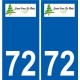 72 Saint-Ouen-en-Belin logo autocollant plaque stickers ville