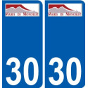 29 de Penmarch logotipo de la etiqueta engomada de la placa de pegatinas de la ciudad