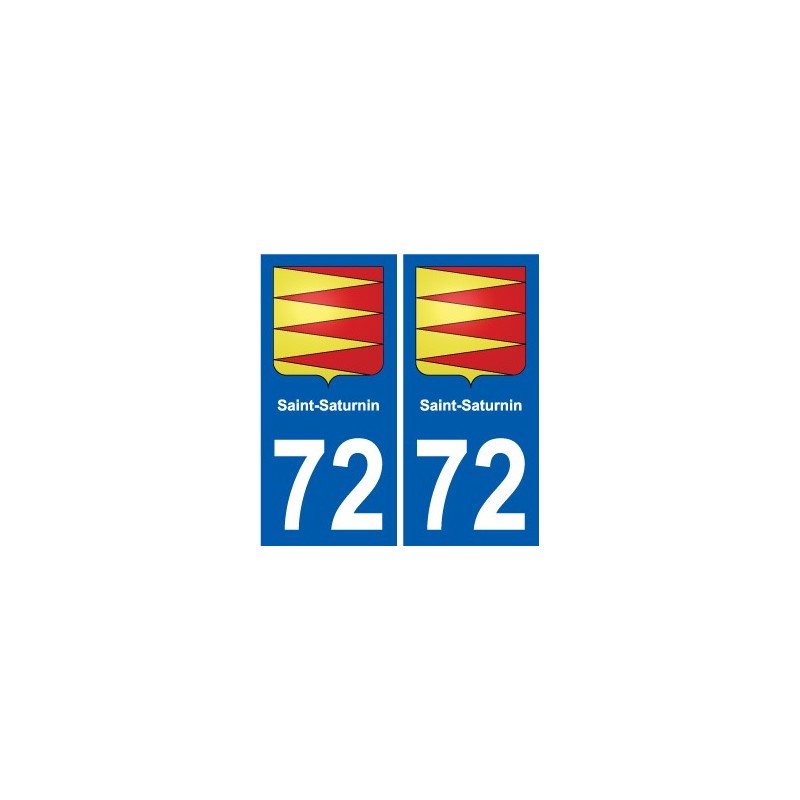 72 Saint-Saturnin stemma adesivo piastra adesivi città