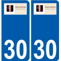 29 de Penmarch logotipo de la etiqueta engomada de la placa de pegatinas de la ciudad