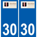 30 Penmarch logo autocollant plaque stickers ville
