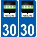 30 Penmarch logo autocollant plaque stickers ville