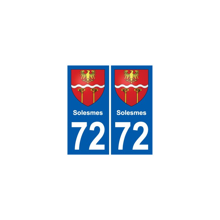 72 Solesmes wappen aufkleber typenschild aufkleber stadt
