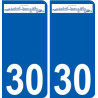 29 de Penmarch logotipo de la etiqueta engomada de la placa de pegatinas de la ciudad