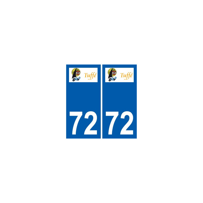 72 Tuffé wappen aufkleber typenschild aufkleber stadt