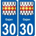 29 de Penmarch escudo de armas de la etiqueta engomada de la placa de pegatinas de la ciudad