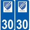 30 Penmarch logo autocollant plaque stickers ville