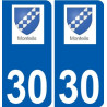 29 de Penmarch logotipo de la etiqueta engomada de la placa de pegatinas de la ciudad