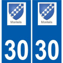29 de Penmarch logotipo de la etiqueta engomada de la placa de pegatinas de la ciudad