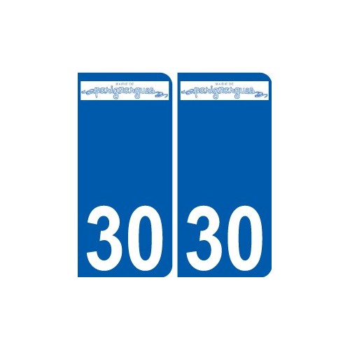 30 Penmarch logo autocollant plaque stickers ville