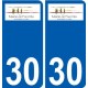 30 Penmarch logo autocollant plaque stickers ville