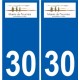 30 Penmarch logo autocollant plaque stickers ville