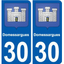 29 de Penmarch escudo de armas de la etiqueta engomada de la placa de pegatinas de la ciudad