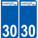 30 Penmarch logo autocollant plaque stickers ville