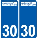 30 Penmarch logo autocollant plaque stickers ville