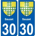 29 de Penmarch escudo de armas de la etiqueta engomada de la placa de pegatinas de la ciudad