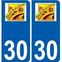 29 de Penmarch logotipo de la etiqueta engomada de la placa de pegatinas de la ciudad