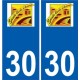 30 Penmarch logo autocollant plaque stickers ville