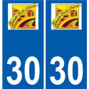 29 de Penmarch logotipo de la etiqueta engomada de la placa de pegatinas de la ciudad
