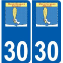 30 Penmarch logo autocollant plaque stickers ville