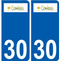 29 de Penmarch logotipo de la etiqueta engomada de la placa de pegatinas de la ciudad