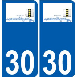 29 de Penmarch logotipo de la etiqueta engomada de la placa de pegatinas de la ciudad