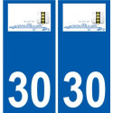 29 Penmarch logo adesivo piastra adesivi città