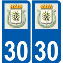 30 Penmarch logo autocollant plaque stickers ville