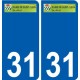 31 Penmarch logo autocollant plaque stickers ville