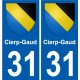 31 Penmarch wappen aufkleber typenschild aufkleber stadt