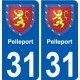 31 Penmarch stemma adesivo piastra adesivi città