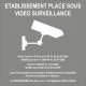 Autocollant sticker Etablissement sous vidéo surveillance