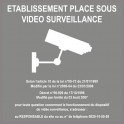 Autocollant sticker Etablissement sous vidéo surveillance